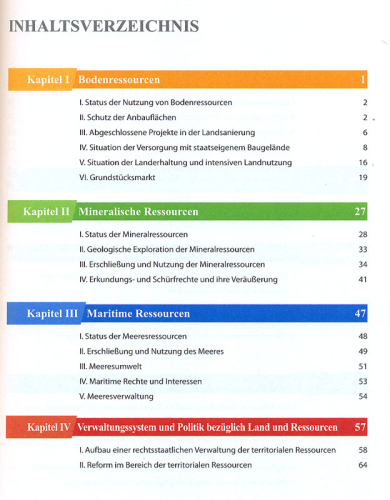 Eine Übersicht über Chinas Land und Ressourcen [Deutsche Ausgabe]. ISBN: 9787520001359