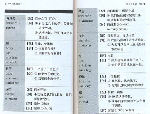 Vocabulary of New HSK Vol. 4 [Chinese-English] [2nd edition]. ISBN: 9787513571142