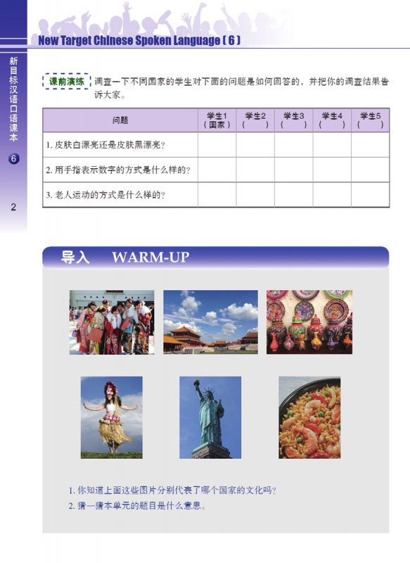 New Target Chinese Spoken Language 6 [+MP3-CD]. ISBN: 9787561944400